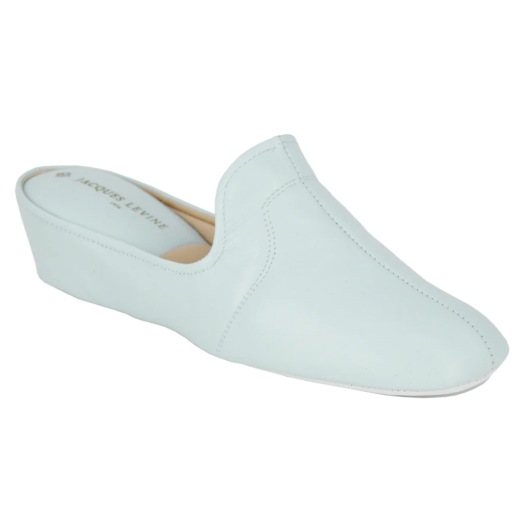 1018 Leather Wedge Slipper