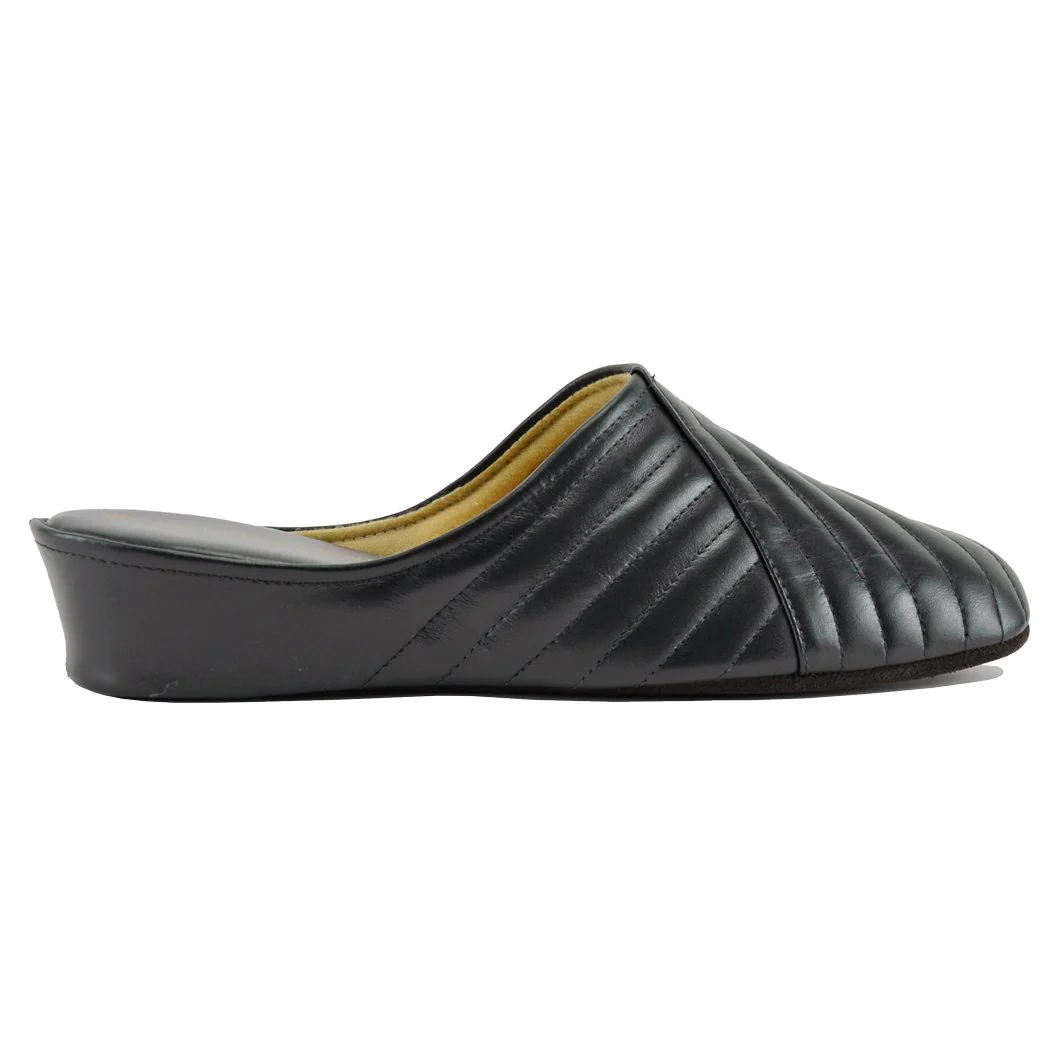 1221 Leather Wedge Slipper - Image 2