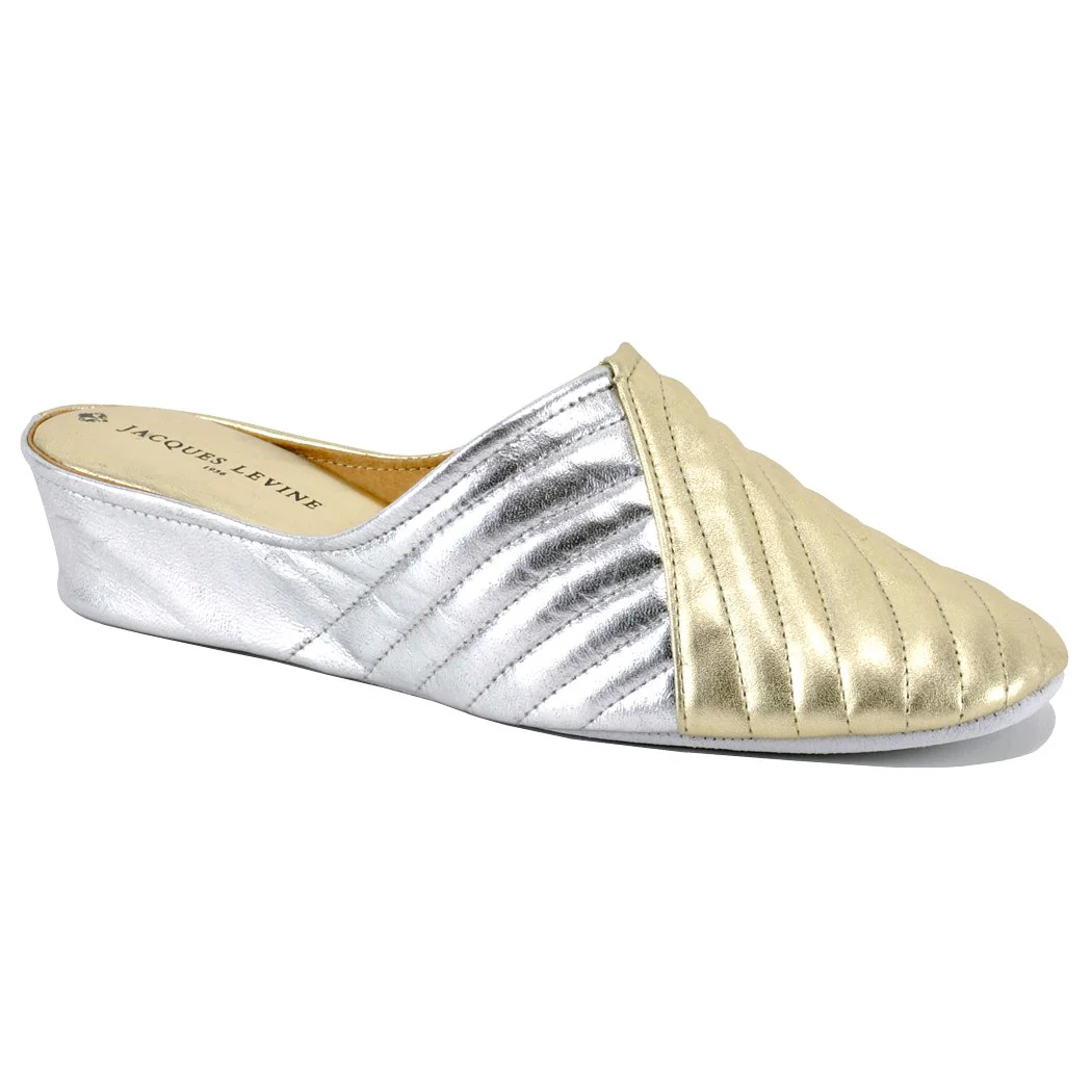 1221 Leather Wedge Slipper