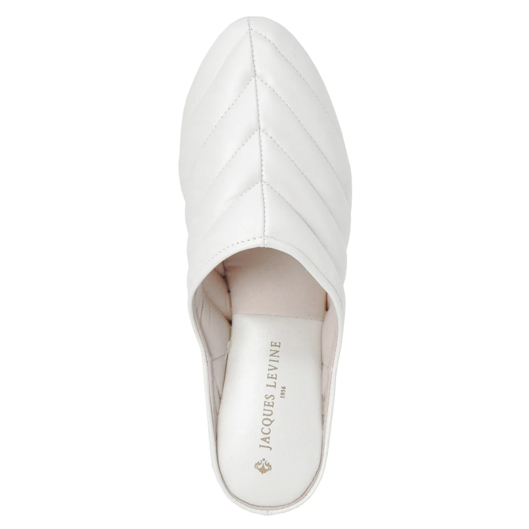 3253 Pleated Leather Wedge Slipper - Image 3