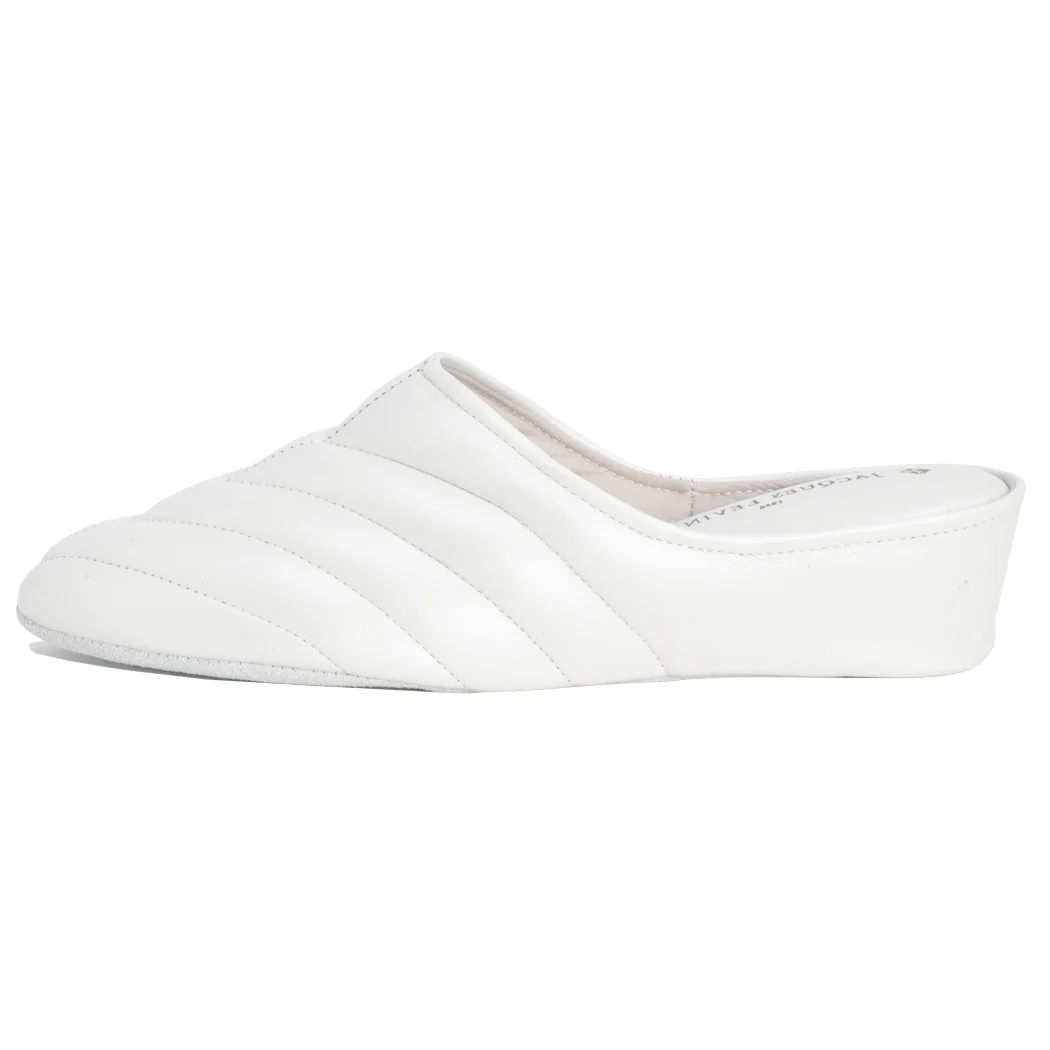 3253 Pleated Leather Wedge Slipper - Image 4