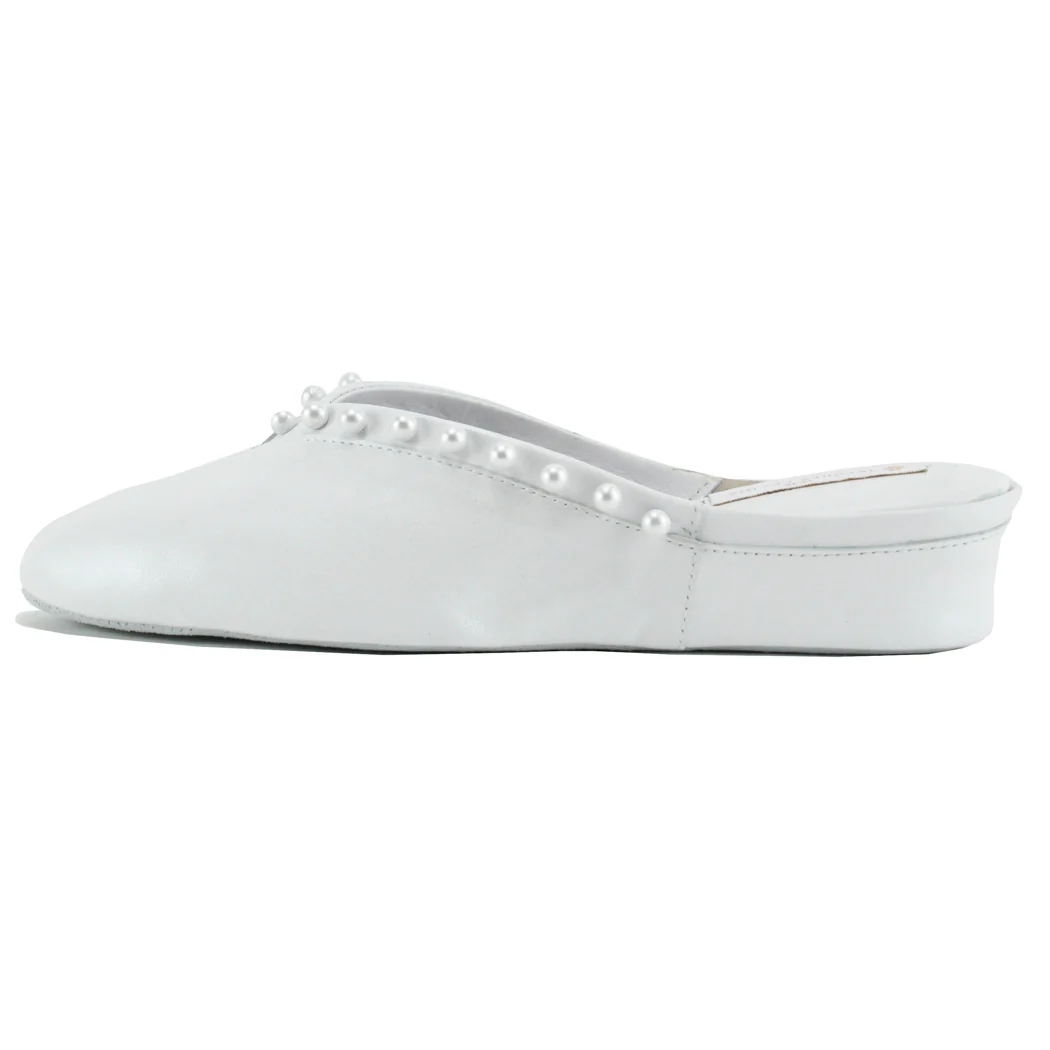4640 Wedge Pearl Trim Slipper - Image 4
