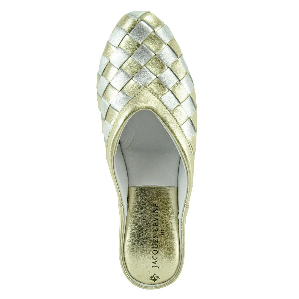 4640 Woven Leather Wedge Slipper - Image 3
