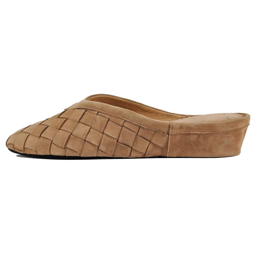 4640 Woven Suede Wedge Slipper - Image 4