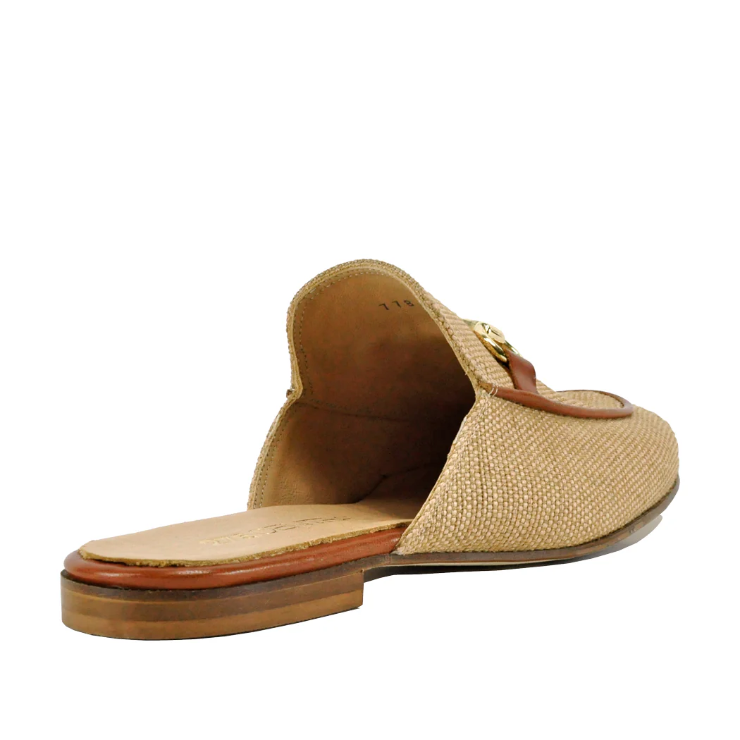784 Linen Closed Mule - Image 3