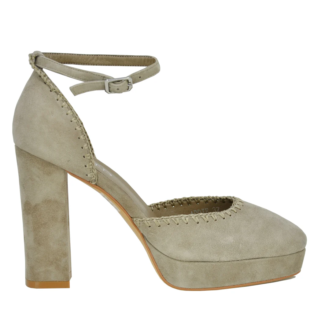 Addie Suede Closed Platform Sandal - Image 2