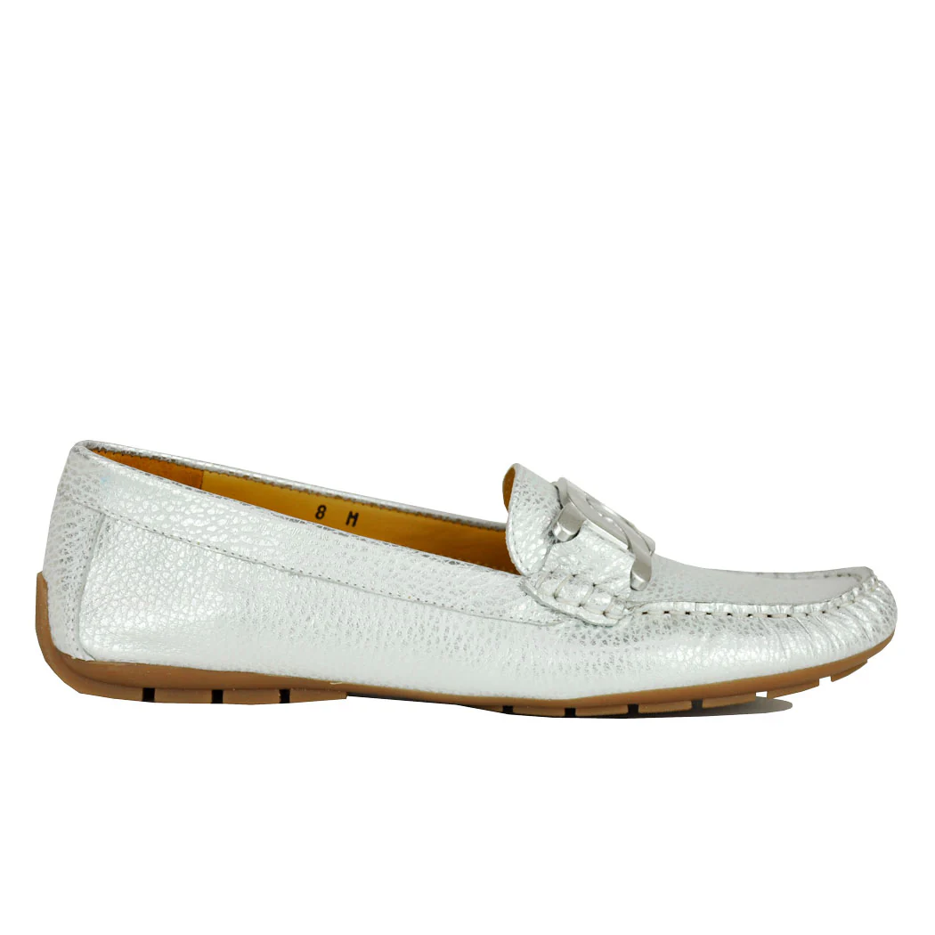 Aiker Metallic Closed Flat Moc - Image 2