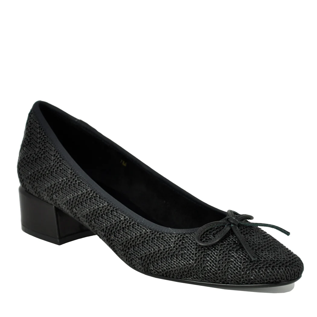 Aleka Raffia Heel Pump