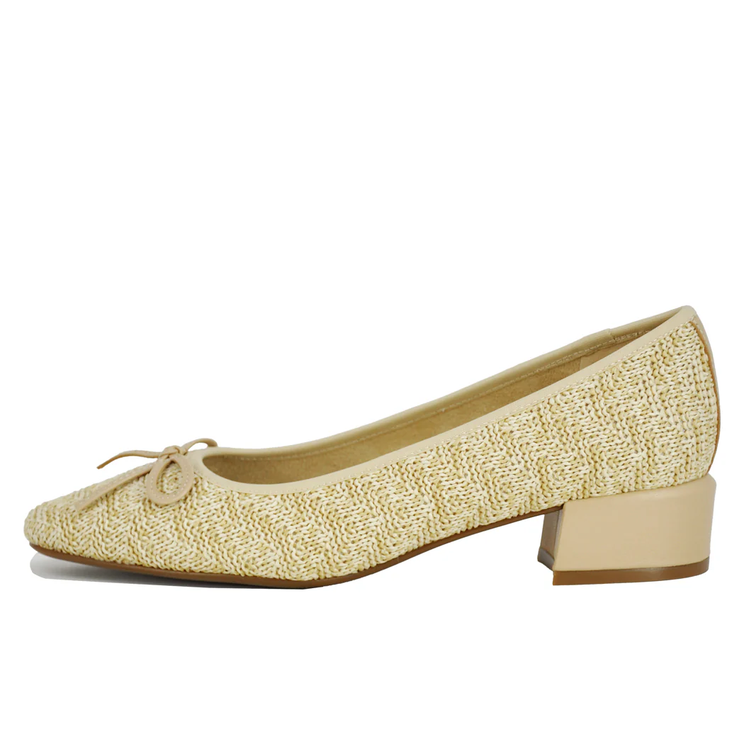 Aleka Raffia Heel Pump - Image 4