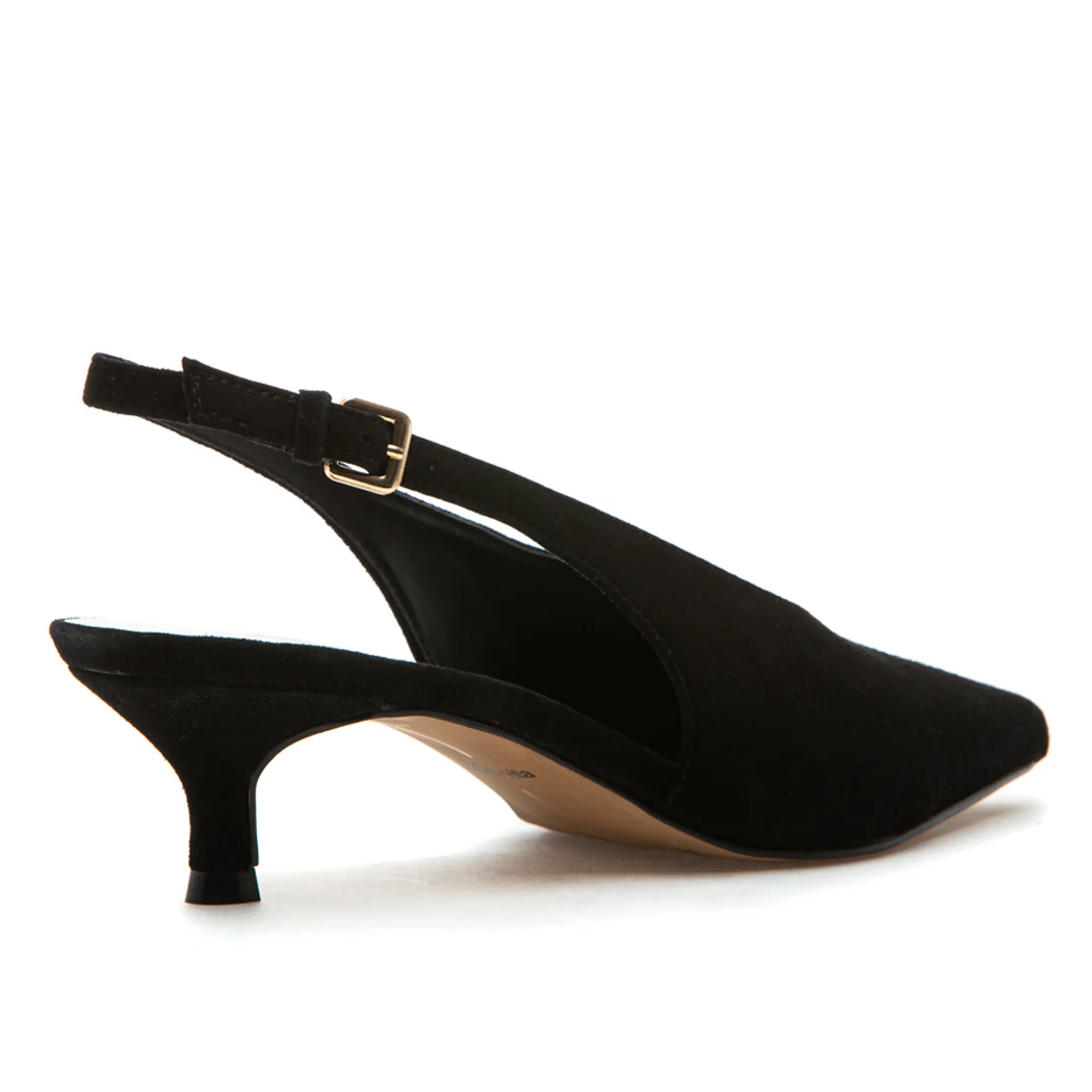 Alenna Suede Heel Slingback - Image 4