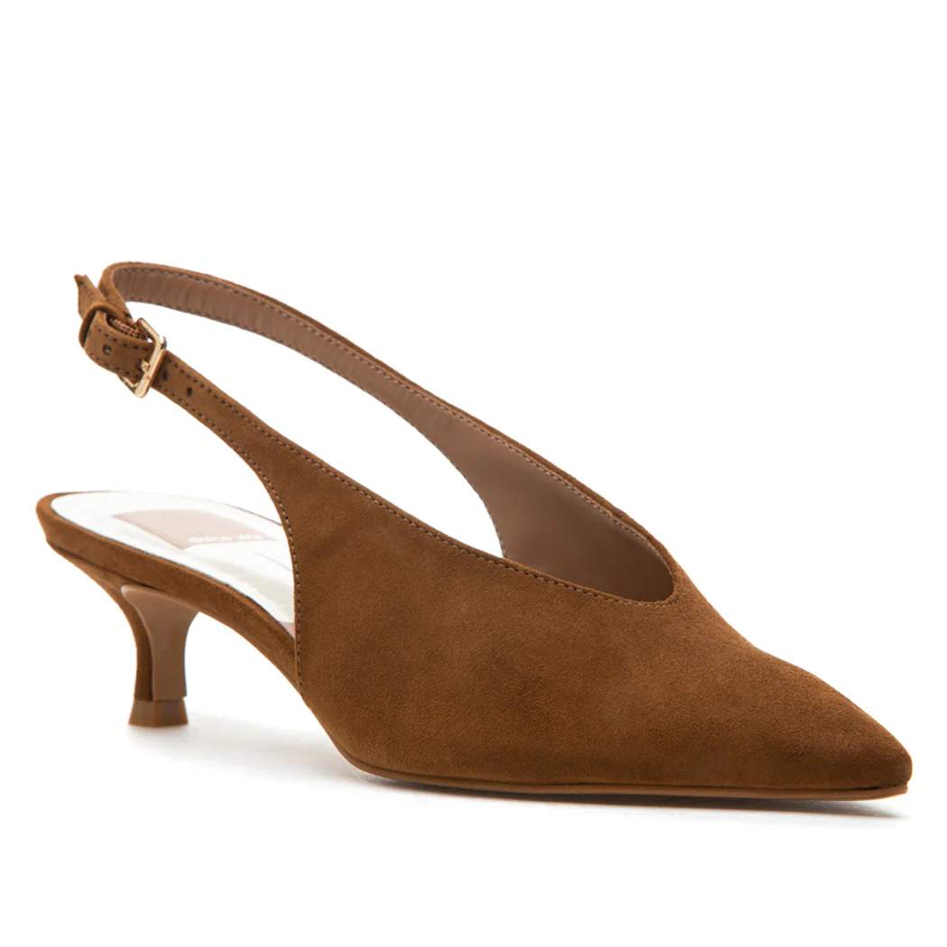Alenna Suede Heel Slingback