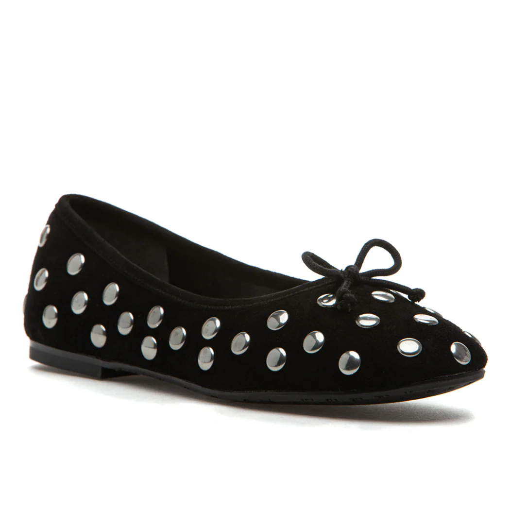 Alie-Stud Suede Studded Ballet