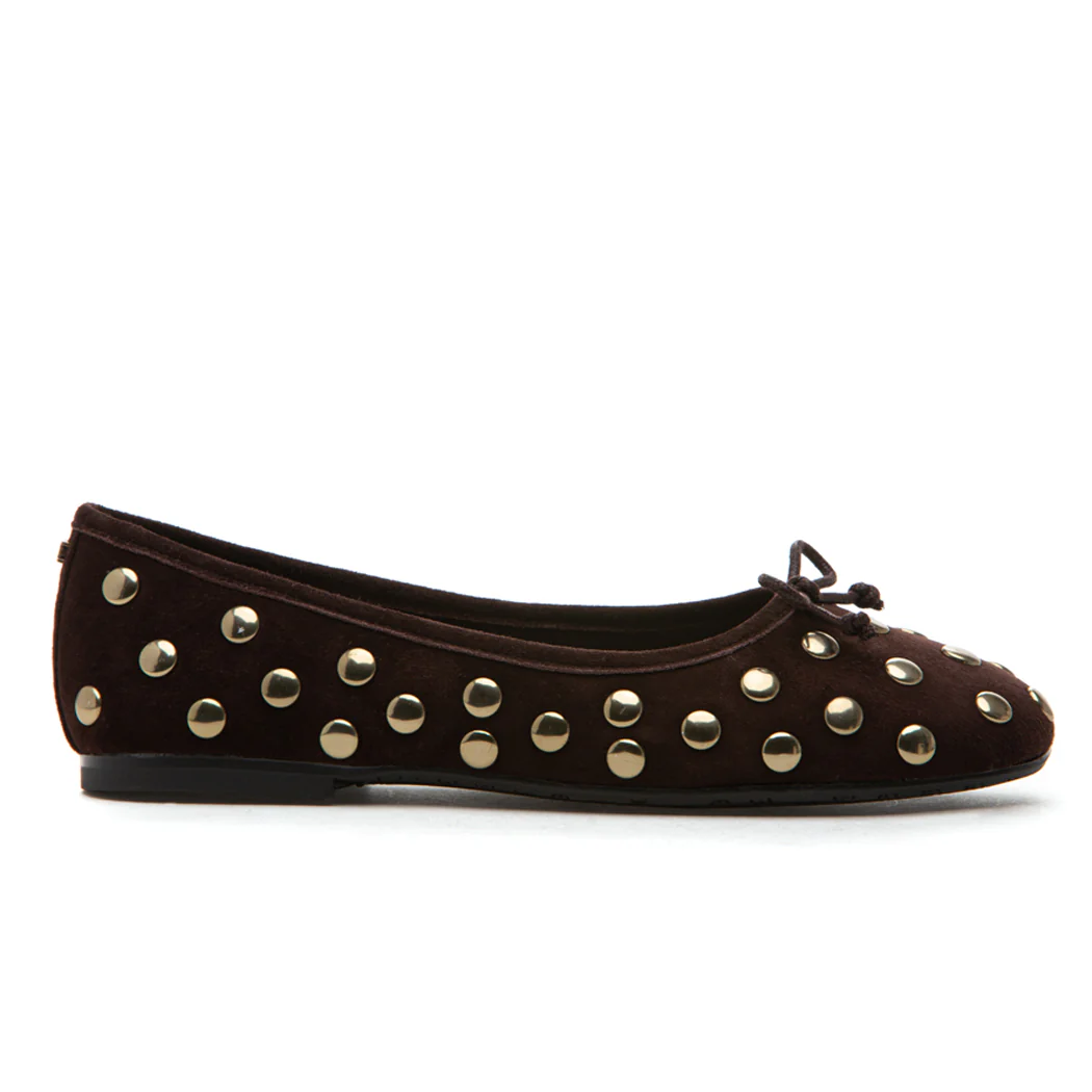 Alie-Stud Suede Studded Ballet - Image 2