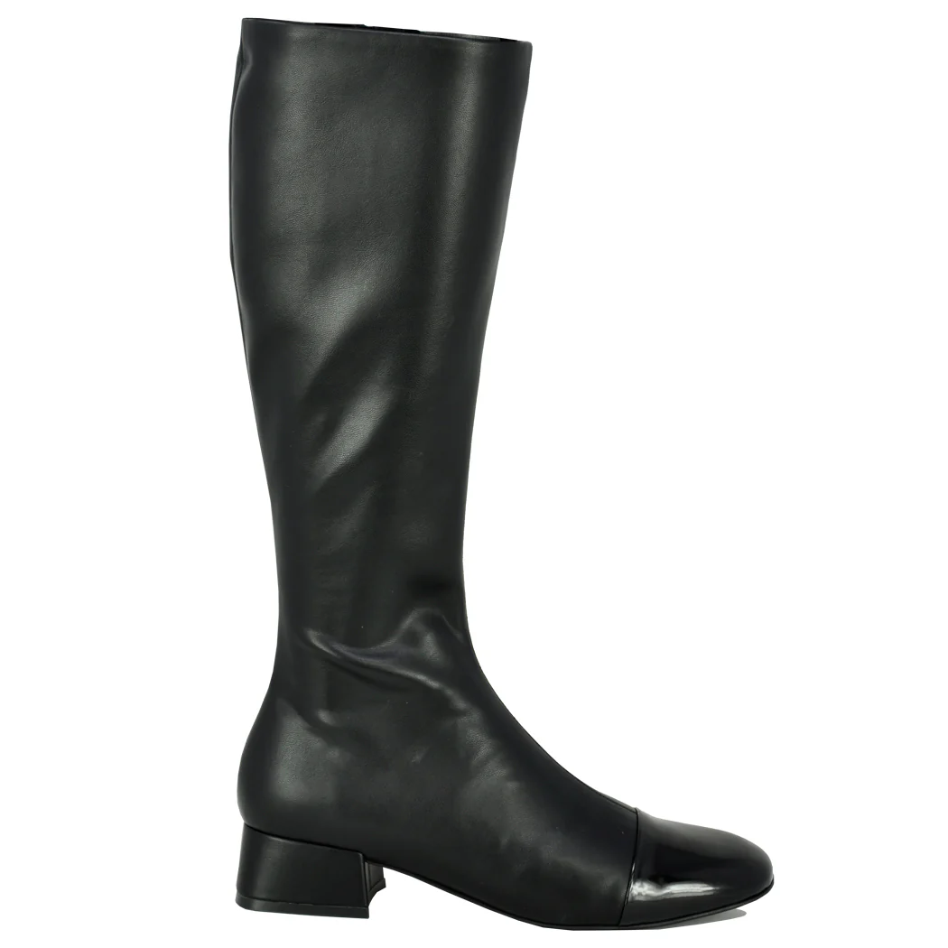 Allured-KT Leather Cap Toe Tall Boot - Image 2