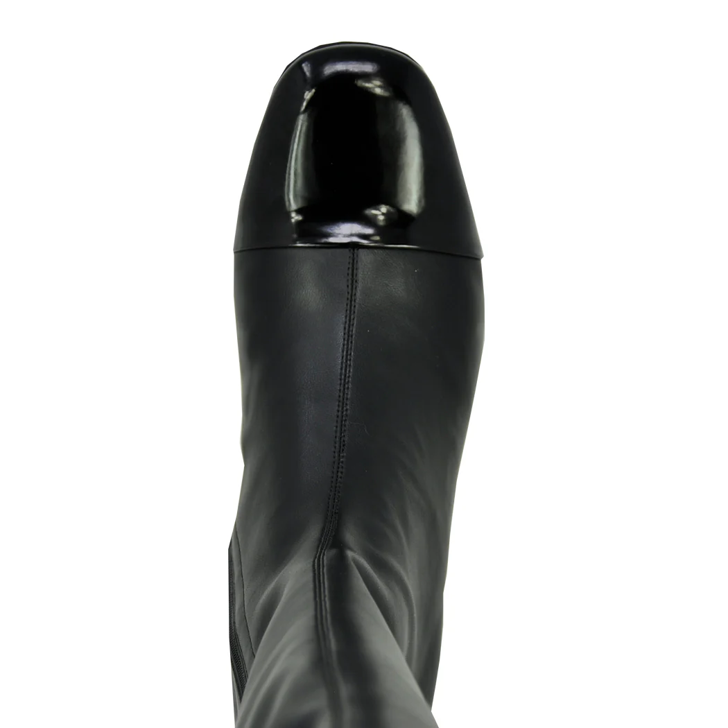 Allured-KT Leather Cap Toe Tall Boot - Image 3