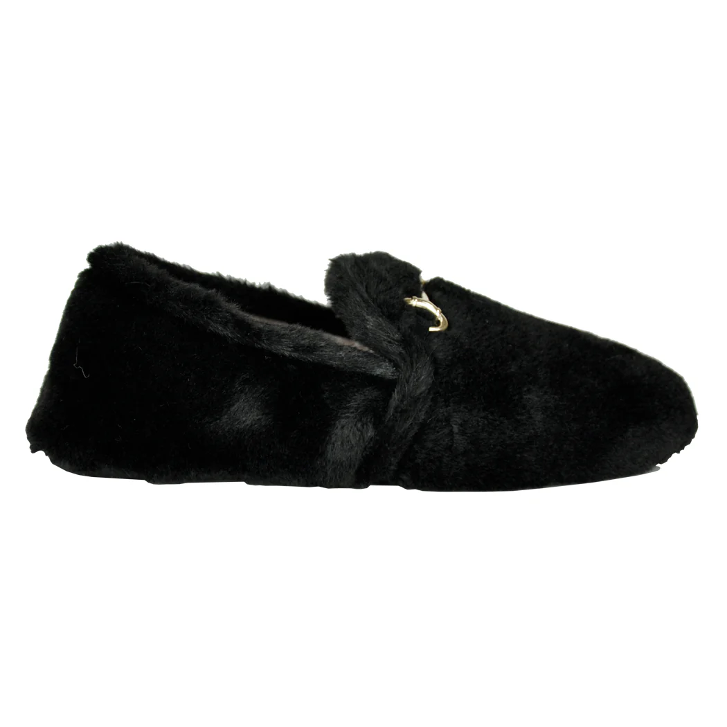 Alyson Fur Bit Closed Slipper - Image 2