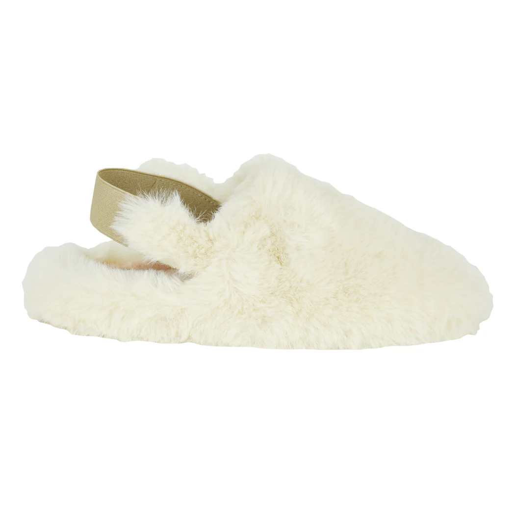 Alyssa Fur Elastic Sling Slipper - Image 2