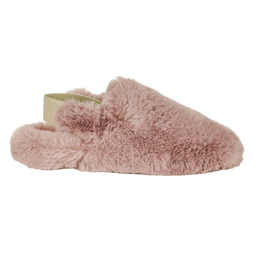 Alyssa Fur Elastic Sling Slipper - Image 2