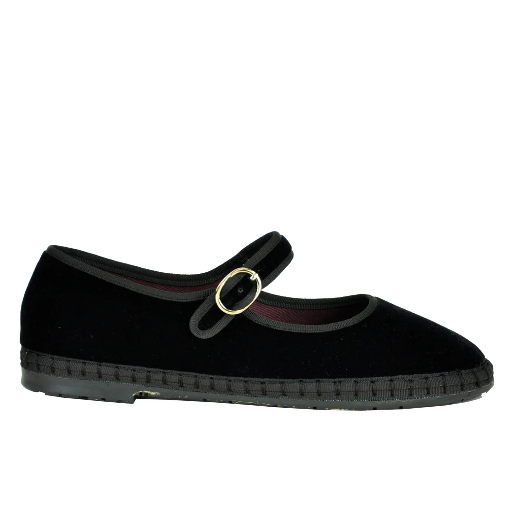Antonio Velvet Flat Mary Jane - Image 2