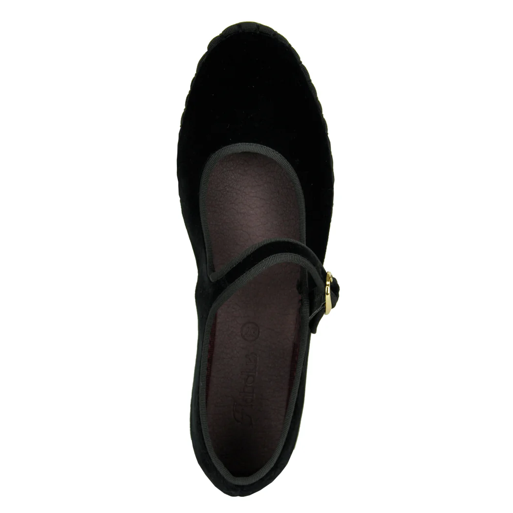 Antonio Velvet Flat Mary Jane - Image 3