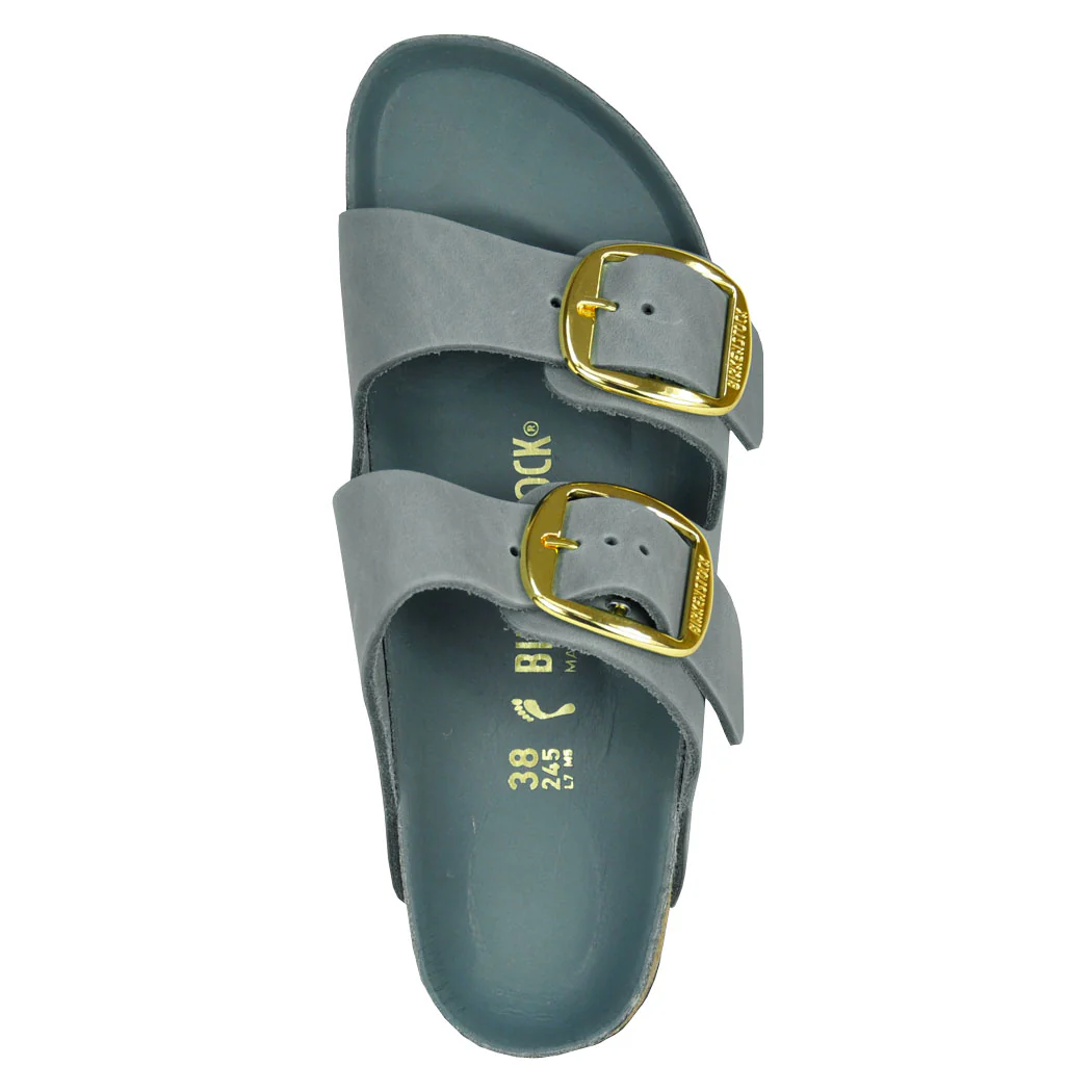 Arizona-1032071N Basalt Gray Oiled Leather Slide - Image 3