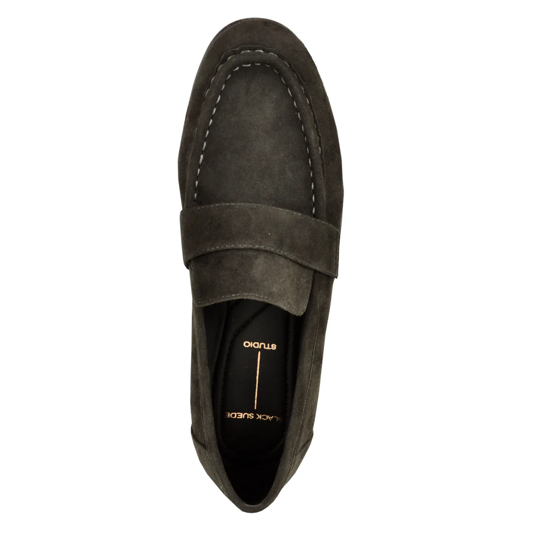 Arrow Suede Flat Loafer - Image 3