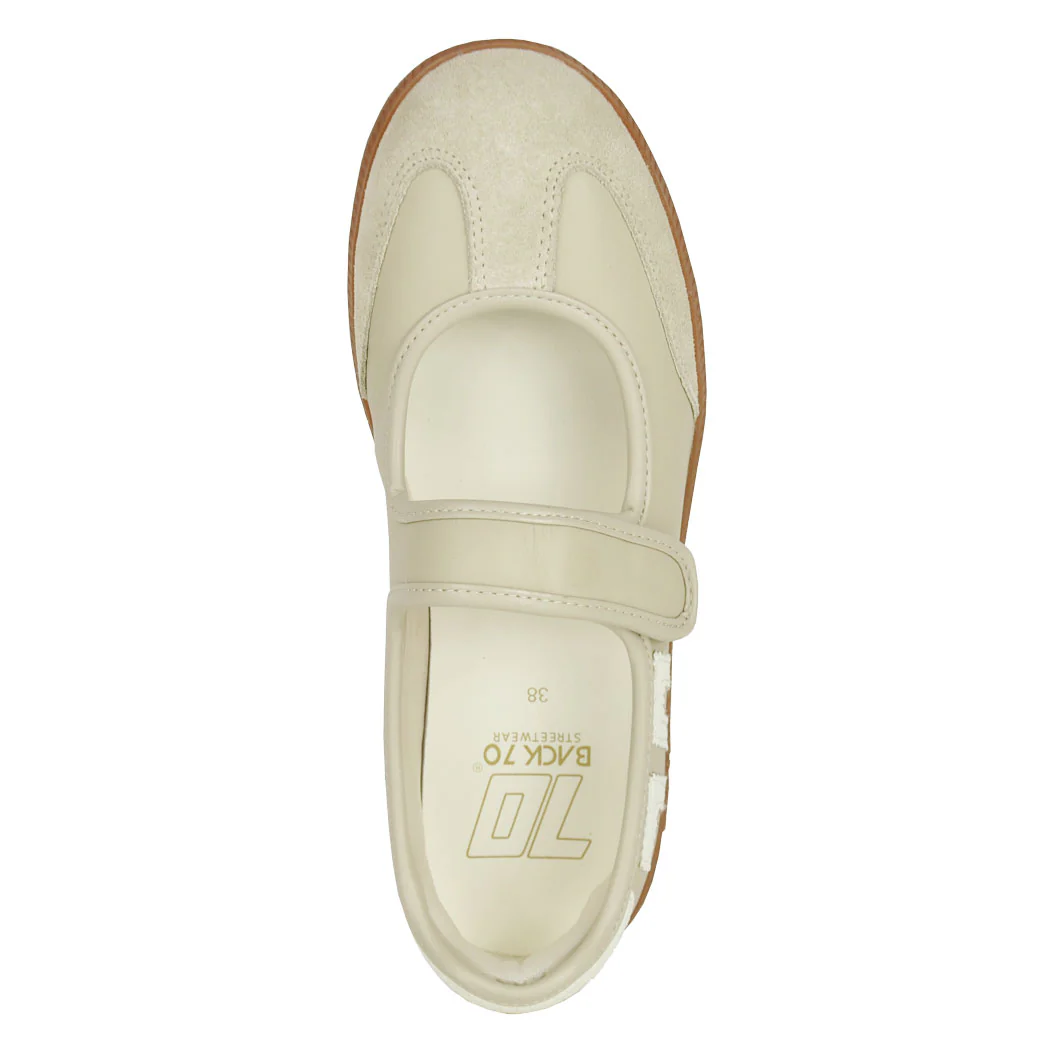 Aya-264 Beige Milk Maryjane Flat - Image 3