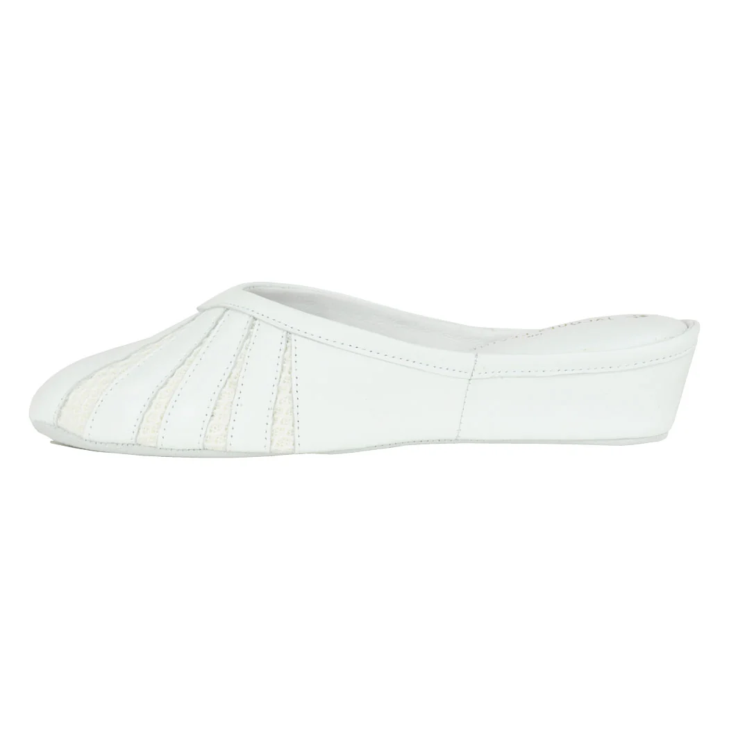 Babs Leather & Mesh Slipper - Image 4