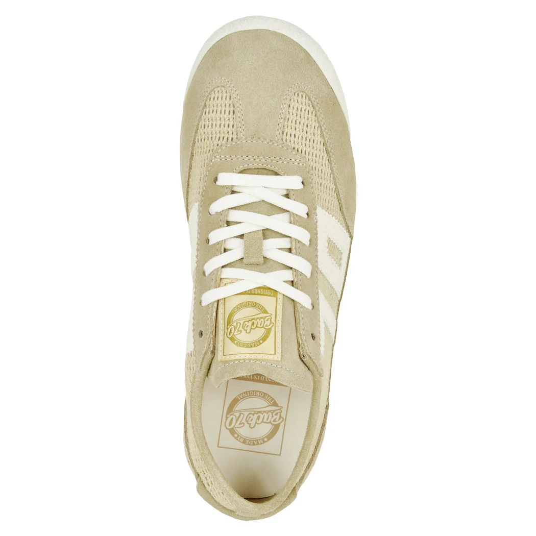 Leon-272 Beige Knit Tie Sneaker - Image 3