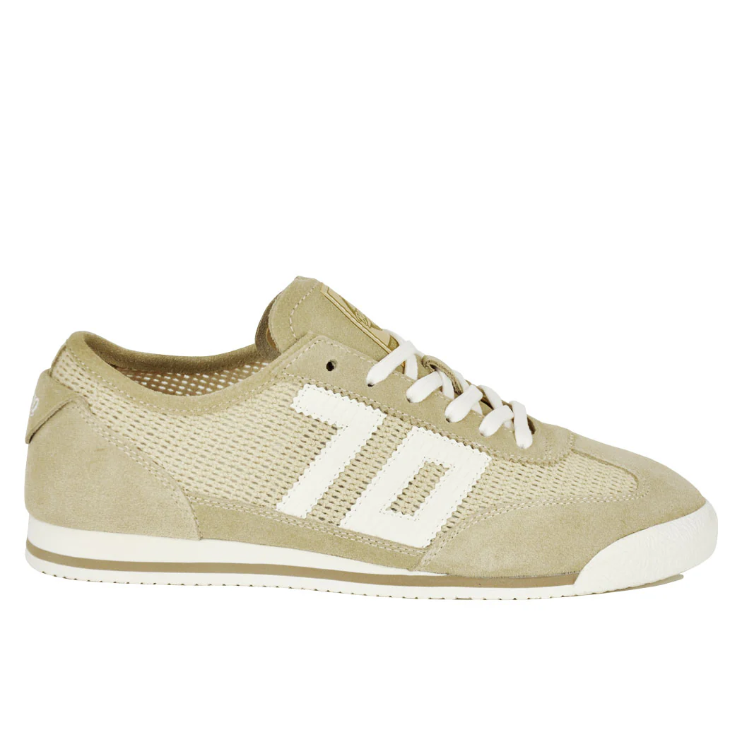 Leon-272 Beige Knit Tie Sneaker - Image 4