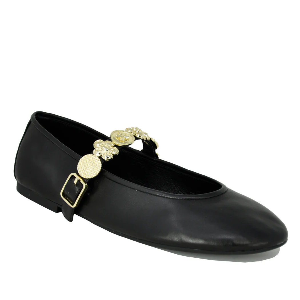Bequest Leather Ornamental Strap Ballet