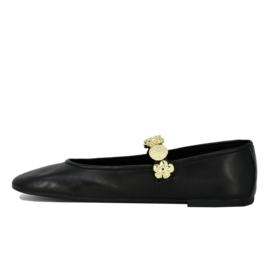 Bequest Leather Ornamental Strap Ballet - Image 4