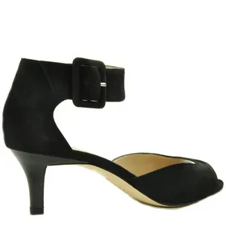 Berlin Suede Kitten Heel Sandal - Image 3