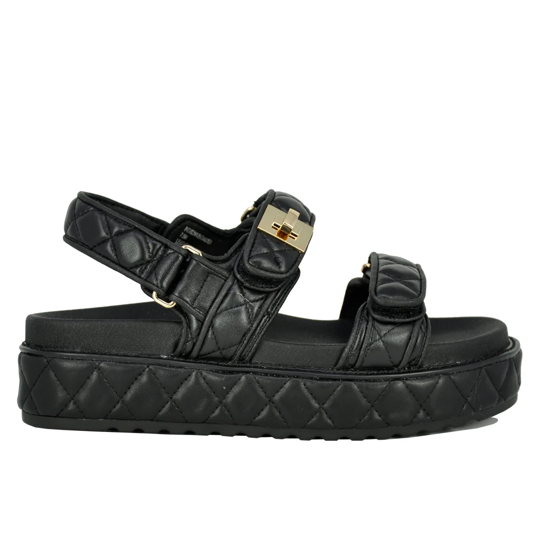 Big Mona Quilted Leather Footbed Sandal - Image 2