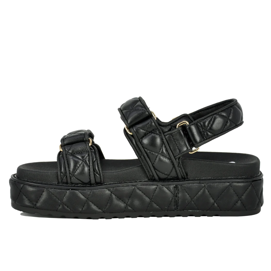 Big Mona Quilted Leather Footbed Sandal - Image 4