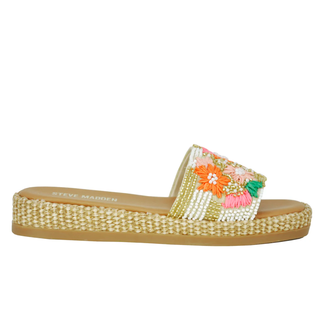 Boardwalk Floral Platform Wedge Slide - Image 2