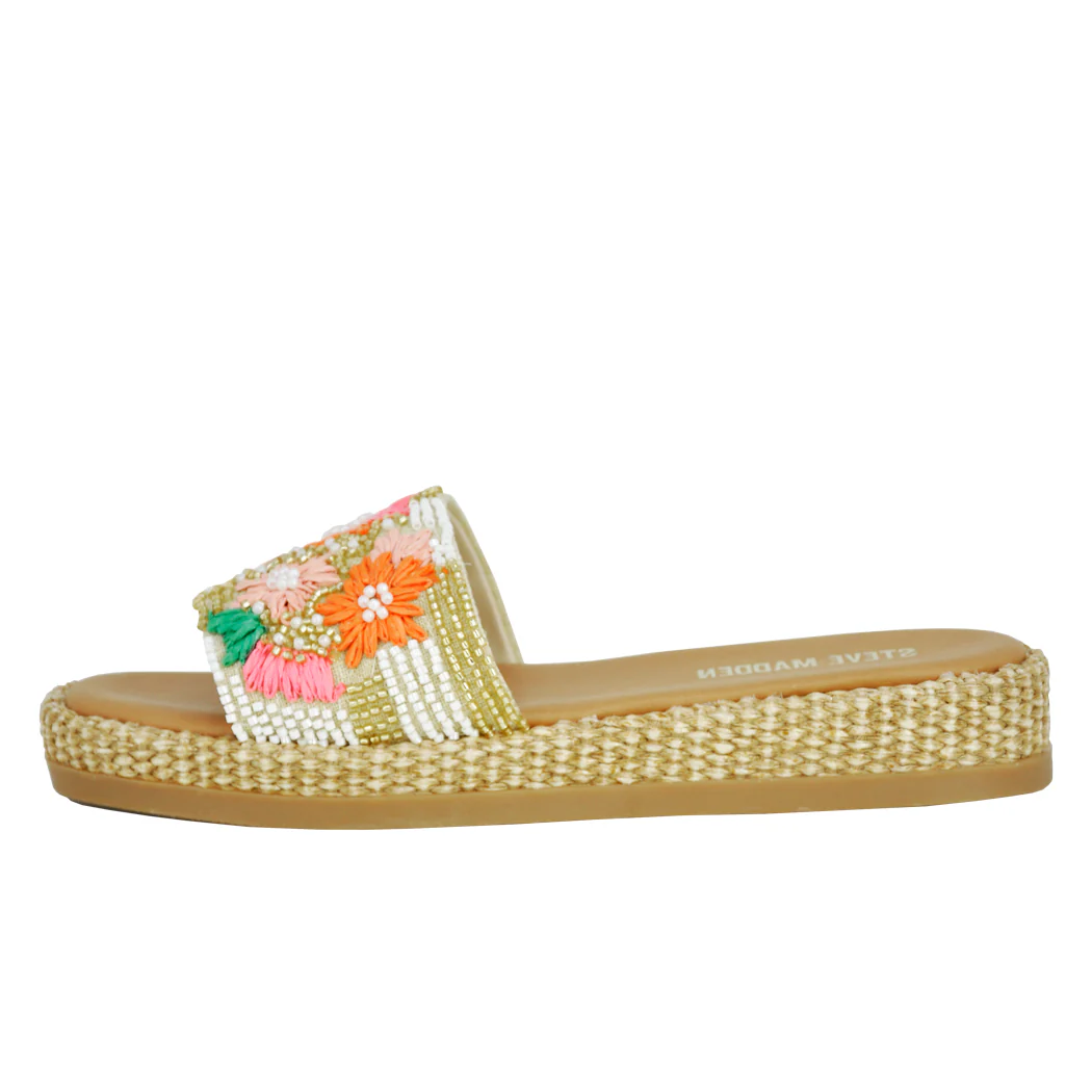 Boardwalk Floral Platform Wedge Slide - Image 4
