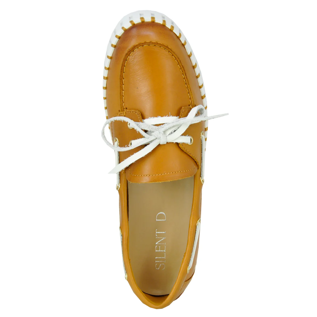 Boat Leather Tie Slip On - Image 3