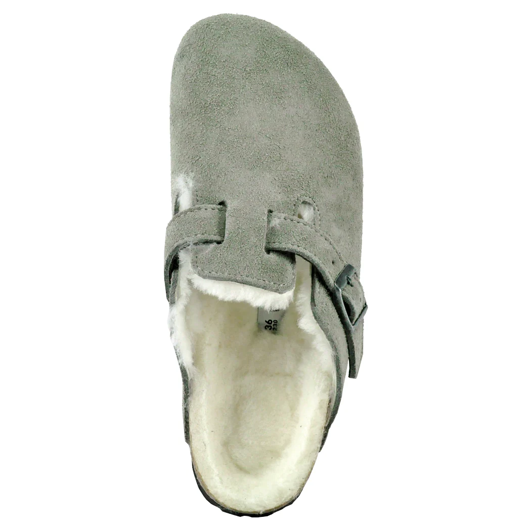 Boston-1017651 Suede Fur Mule - Image 3