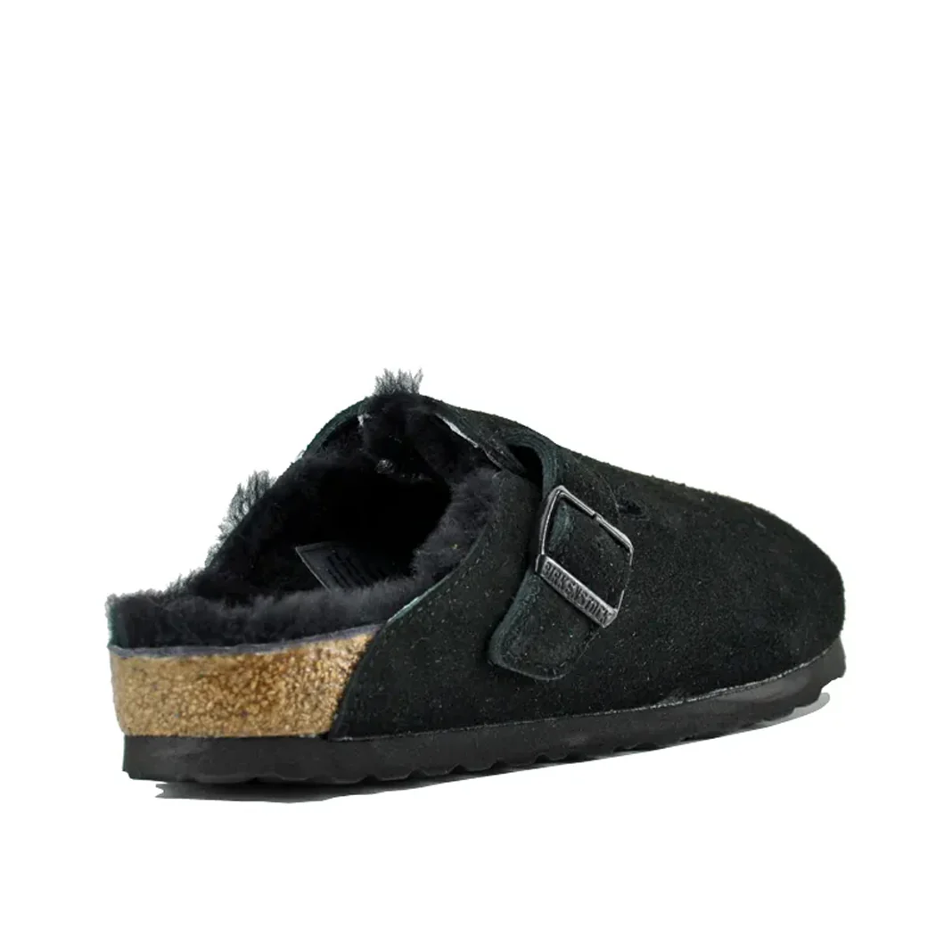 BostonFur-259883 Suede Fur Mule - Image 3