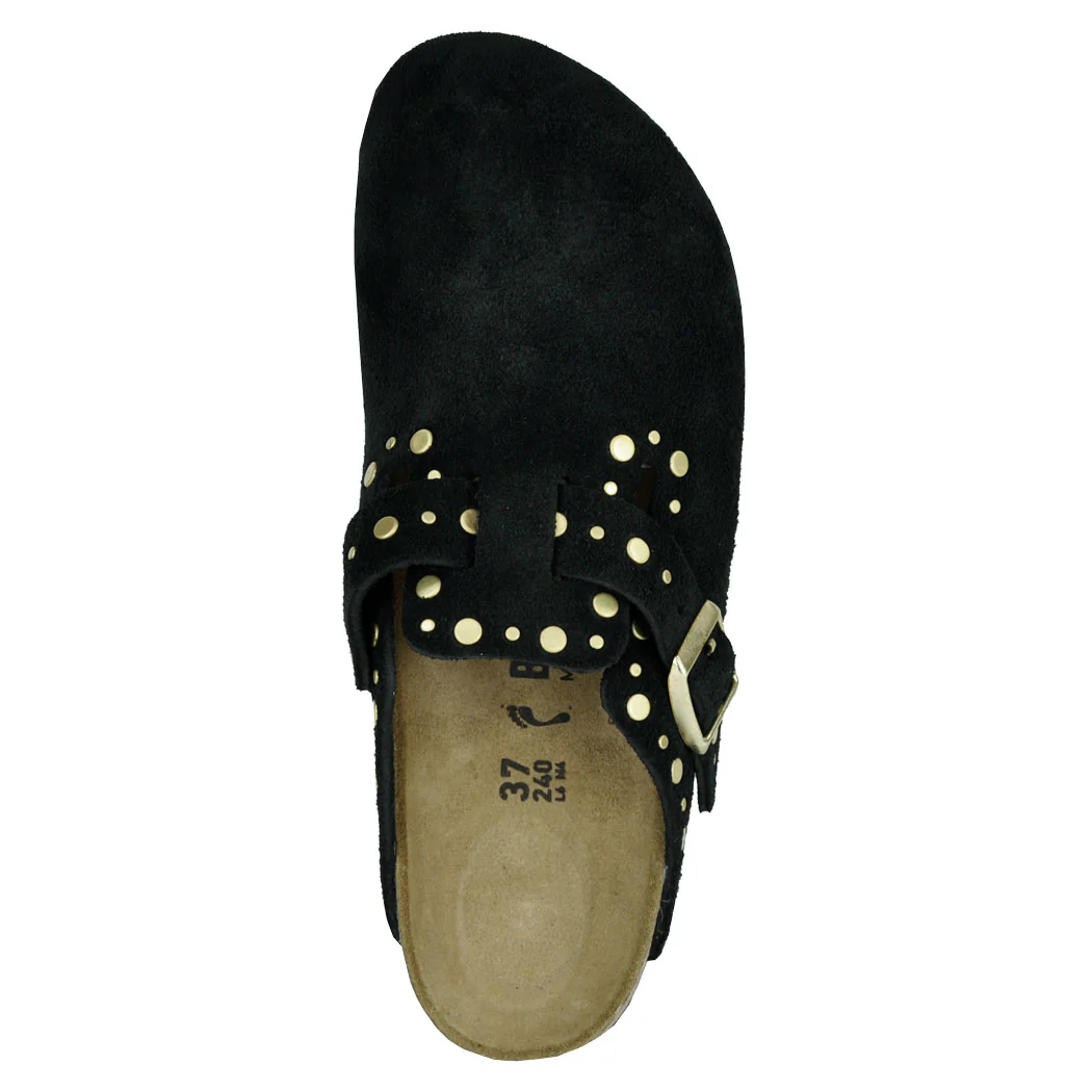 BostonRivet-N1030491 Suede Stud Closed Mule - Image 3
