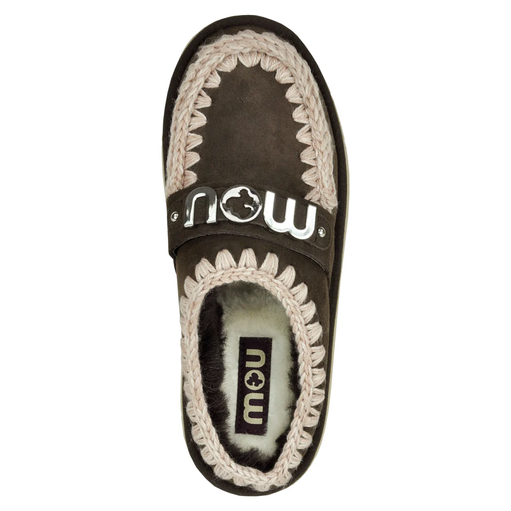 BounceClog-1001A Suede Fur Wedge Clog - Image 3