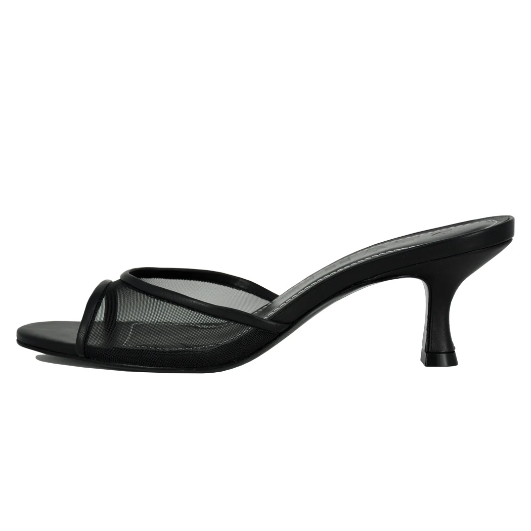 Bridgette Mule Mesh Leather Slide - Image 4