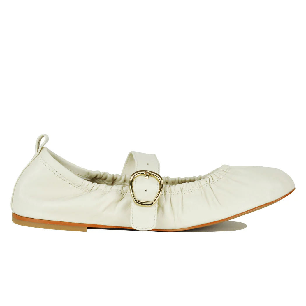 Caely Leather Strap Ballet - Image 2