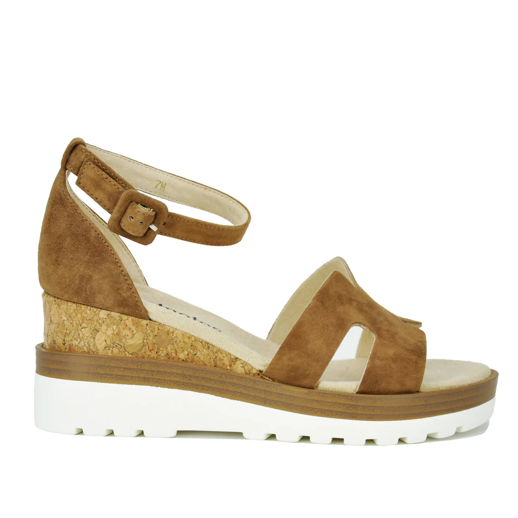 Cairn Suede Cork Wedge - Image 2