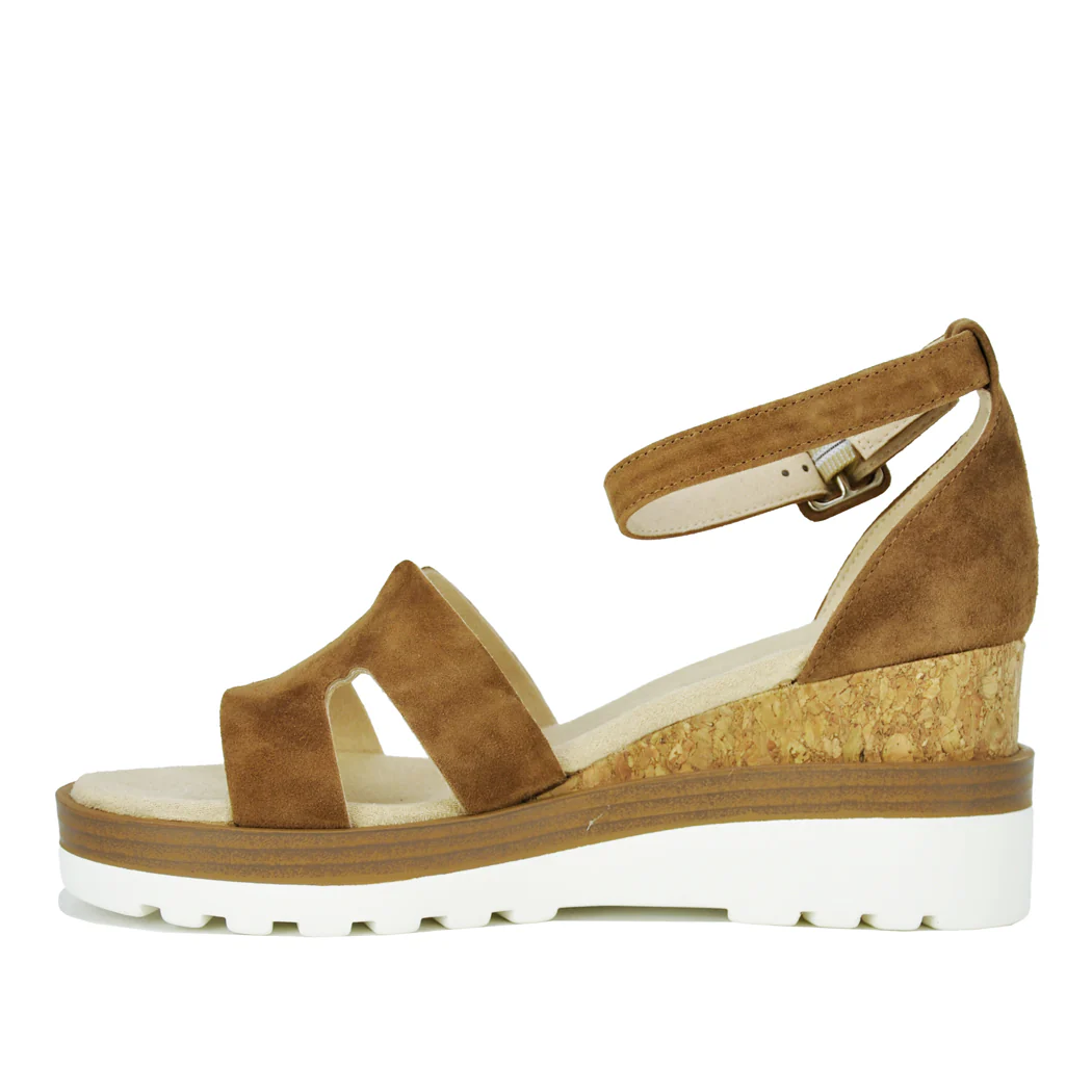 Cairn Suede Cork Wedge - Image 4
