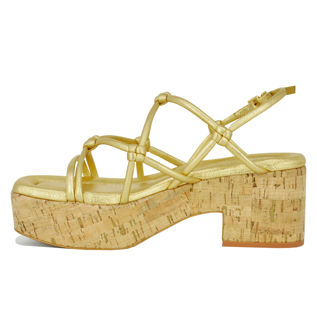 Camille Leather Platform Espadrille Sandal - Image 4
