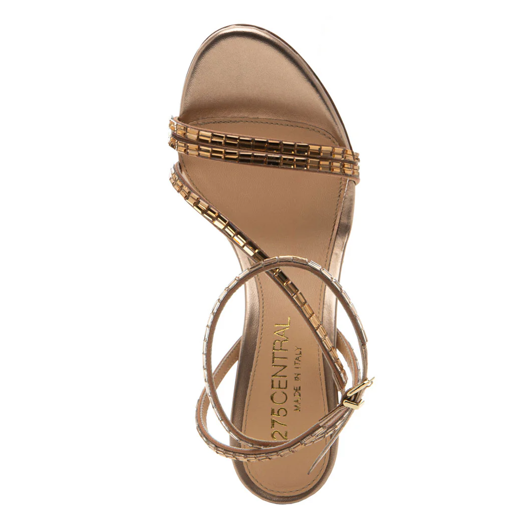Cammie Satin Sequins Heel Sandal - Image 3
