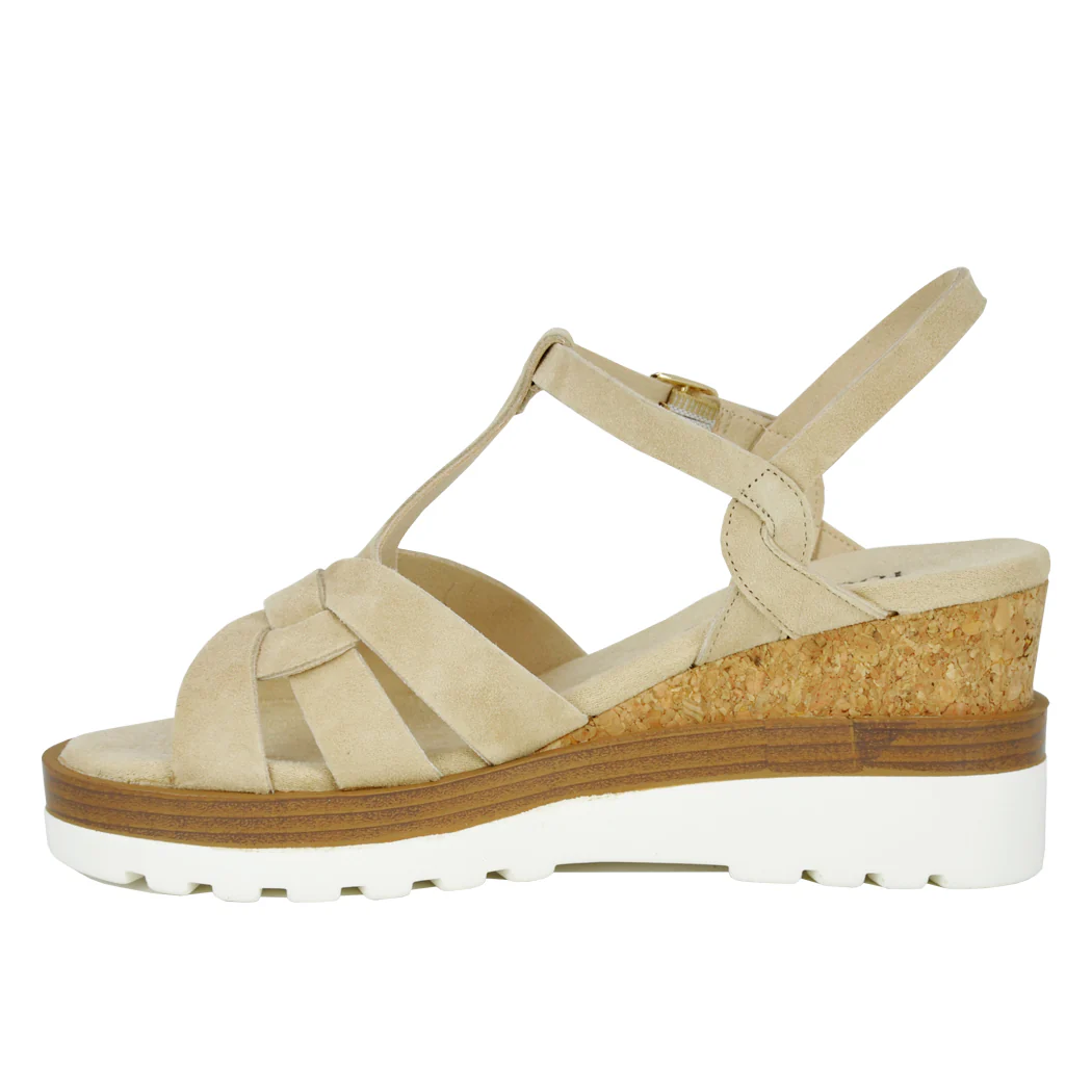Carly Suede Wedge Sandal - Image 4