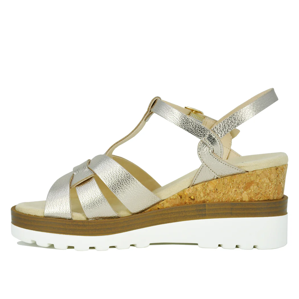 Carly Leather Wedge Sandal - Image 4